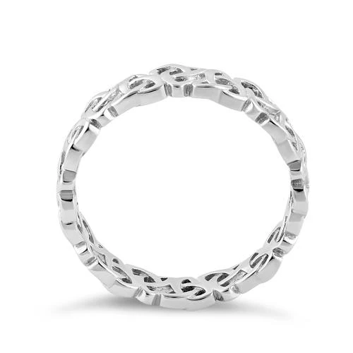 Sterling Silver Triquetra Charm Ring - Image 4