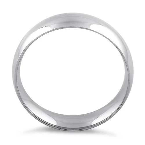 Sterling Silver Wedding Band 7mm - Image 4